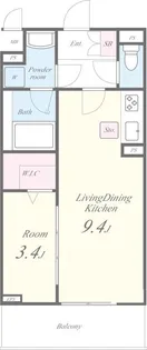 コンフォール千鳥【1階】の間取り