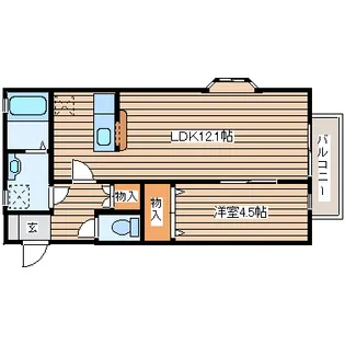 ウエストパークTS【1階】の間取り