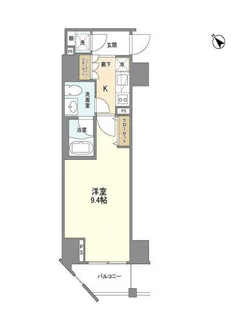 東京都港区南麻布1【マンション】の間取り