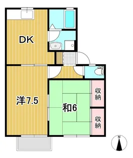 ロイヤルパレス【2階】の間取り
