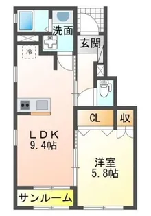 ドミール高山【1階】の間取り