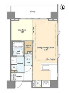 東京都渋谷区恵比寿南3【マンション】の間取り
