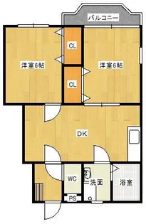 シャルマン【1階】の間取り