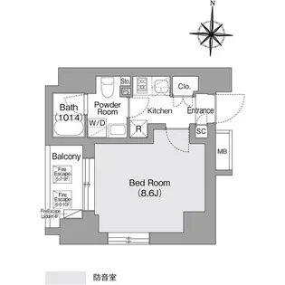 東京都江東区森下3【マンション】の間取り