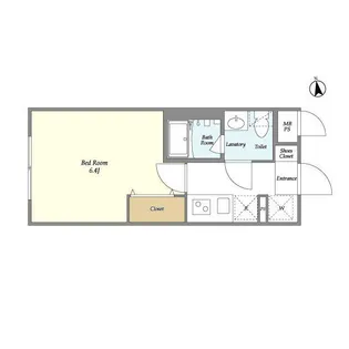 ウェルスクエアイズム上北沢【1階】の間取り