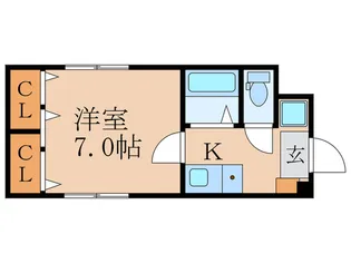 リバ-ジュ北浜【2階】の間取り