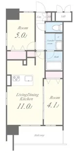 ROOts Shinjuku Wakamatsucho【10階】の間取り