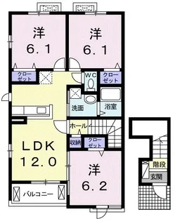 ニュアージュ I【2階】の間取り