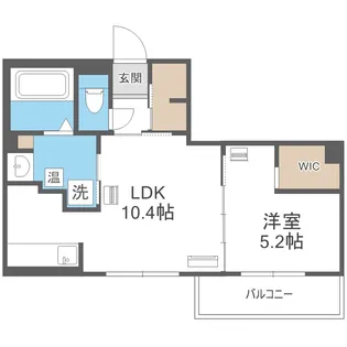 エフュート北円山【1階】の間取り