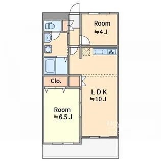 アンソレイエ小竹【7階】の間取り