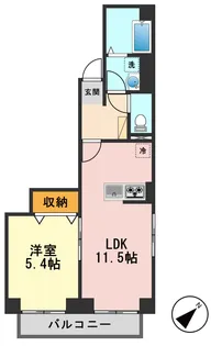 東京都江戸川区西小松川町【マンション】の間取り