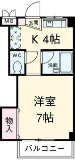 ミラ上星川【4階】の間取り