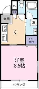 チェスターコート南佐古【1階】の間取り