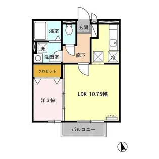 フォルトゥーナ【1階】の間取り