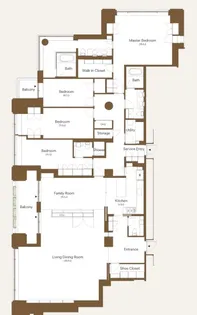 六本木ヒルズレジデンス C棟【38階】の間取り