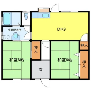 岐阜県各務原市鵜沼西町2【一戸建】の間取り