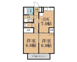 千葉県千葉市中央区浜野町【アパート】の間取り