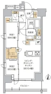 リビオメゾン東池袋【4階】の間取り