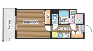 JU GLOBAL TOWER【6階】の間取り