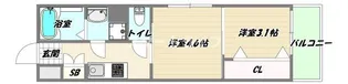 大阪府大阪市淀川区西中島2【マンション】の間取り