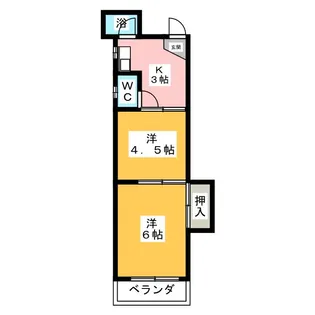 山巳荘【1階】の間取り