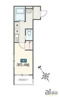 埼玉県新座市野火止6【アパート】の間取り