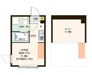 ソラーレ西大泉【2階】の間取り