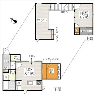 CB野芥キアラ【1階】の間取り