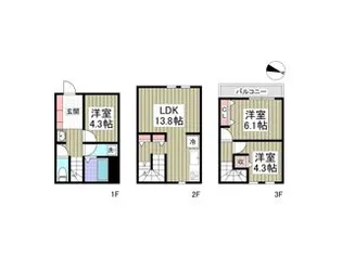 Regina大宮【1階】の間取り