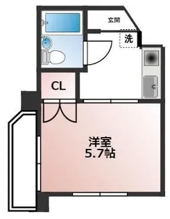 ハイタウン梅屋敷【3階】の間取り