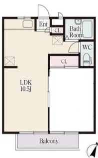 ビバリーヒルズWAKO【1階】の間取り