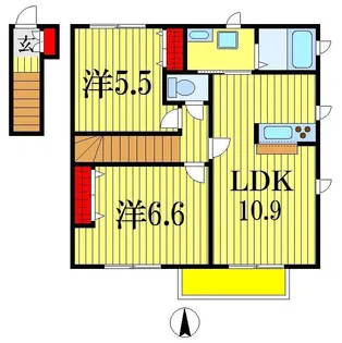 フォレストN III【2階】の間取り