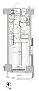 レアライズ新宿【8階】の間取り