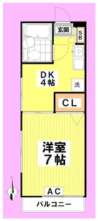 アムール中根【1階】の間取り