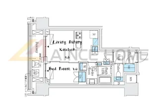 シーズンフラッツ浅草六丁目【6階】の間取り