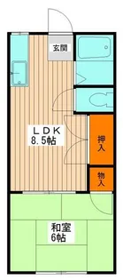 サン若松【1階】の間取り