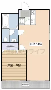 パークハイムD【5階】の間取り