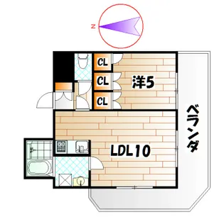 ロイヤルセンターBLD【12階】の間取り