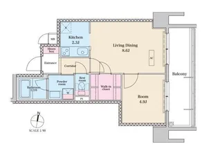 RJRプレシア六本松【3階】の間取り