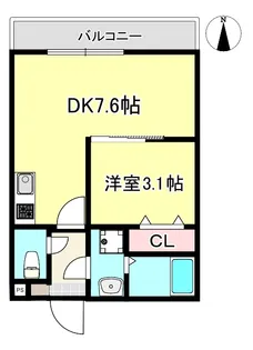 LACRAS舎人【2階】の間取り