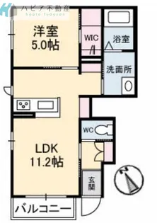 グリシーヌ 凜【1階】の間取り