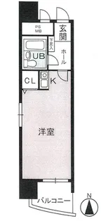 ライオンズマンション亀島【5階】の間取り