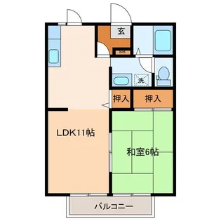 はるる荒川 C棟【2階】の間取り