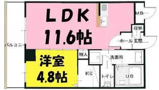 ブライトック南越谷【3階】の間取り