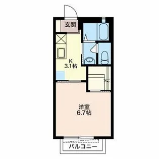 パーシモン館【1階】の間取り