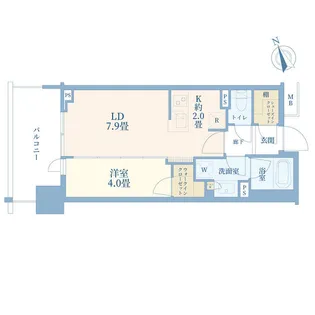 リビオタワー羽沢横浜国大【5階】の間取り