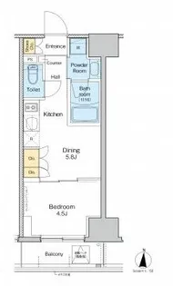 プラウドフラット両国イースト【9階】の間取り