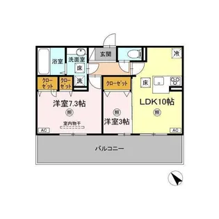 Laule‘a(ラウレア)【1階】の間取り