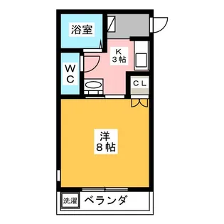 スカイヒルズマンション【2階】の間取り