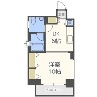 フローライト長堀橋【4階】の間取り
